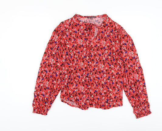 Womens UK Size 6 Marks and Spencer Red Basic Blouse