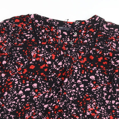Womens UK Size 6 Marks and Spencer Black Basic Blouse