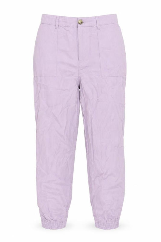 Womens UK Size 8 Autograph Regular Fit Jogger Purple Trousers