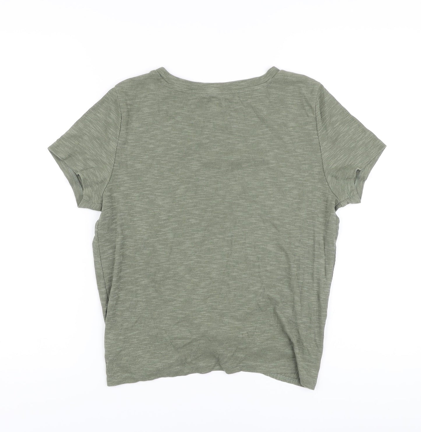 Womens UK Size S Gap Green Basic T-Shirt