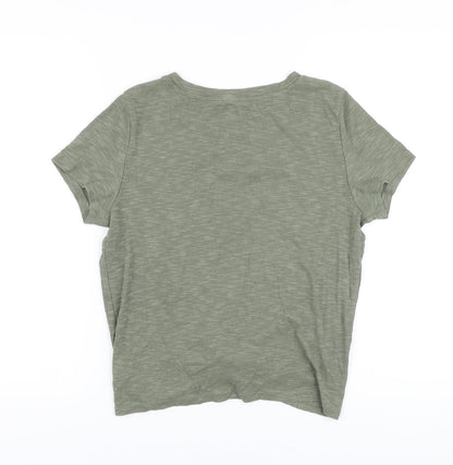 Womens UK Size S Gap Green Basic T-Shirt