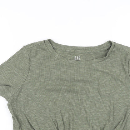 Womens UK Size S Gap Green Basic T-Shirt