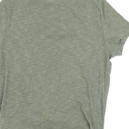 Womens UK Size S Gap Green Basic T-Shirt