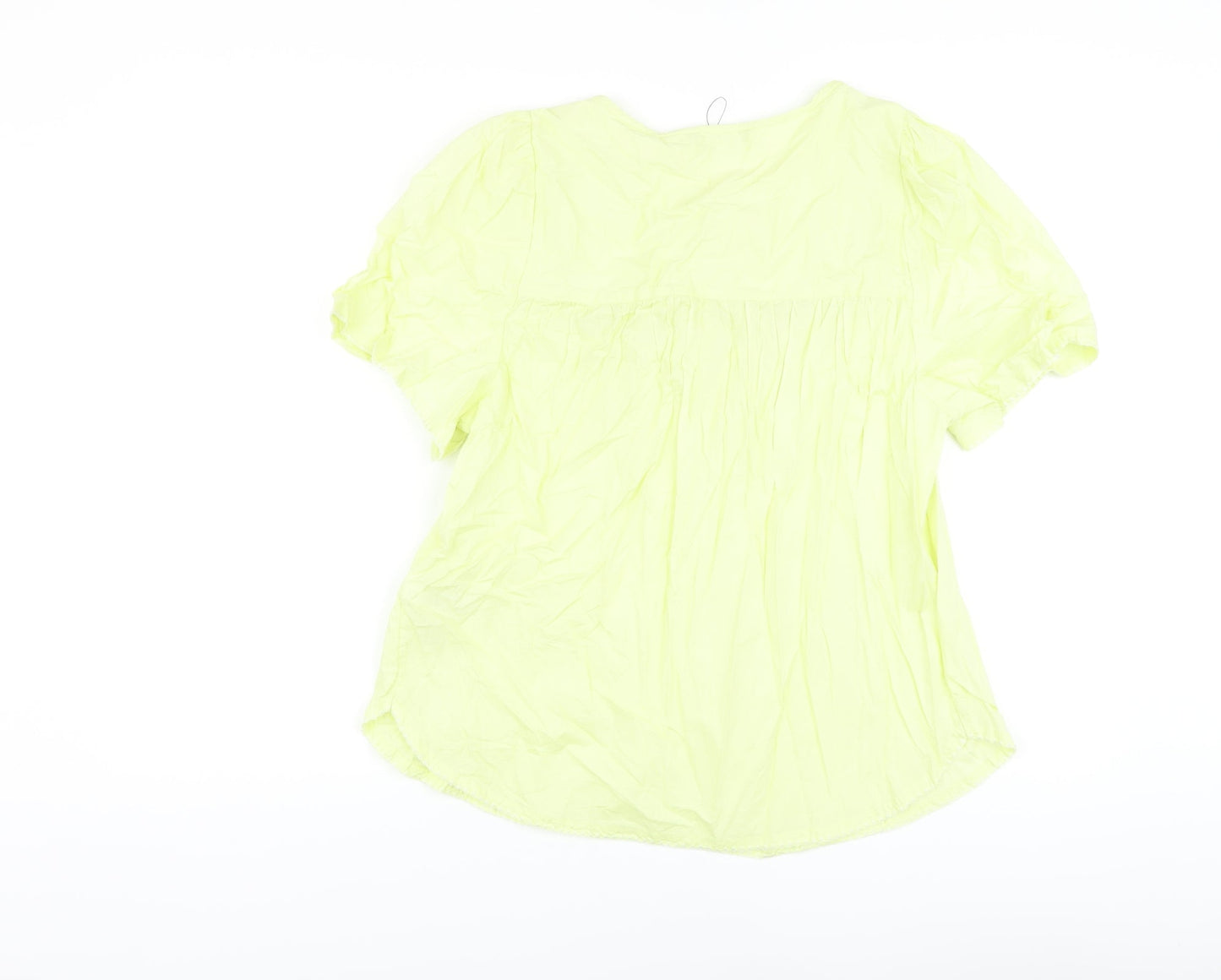 Womens UK Size 10 Marks and Spencer Green Basic Blouse