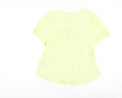 Womens UK Size 10 Marks and Spencer Green Basic Blouse