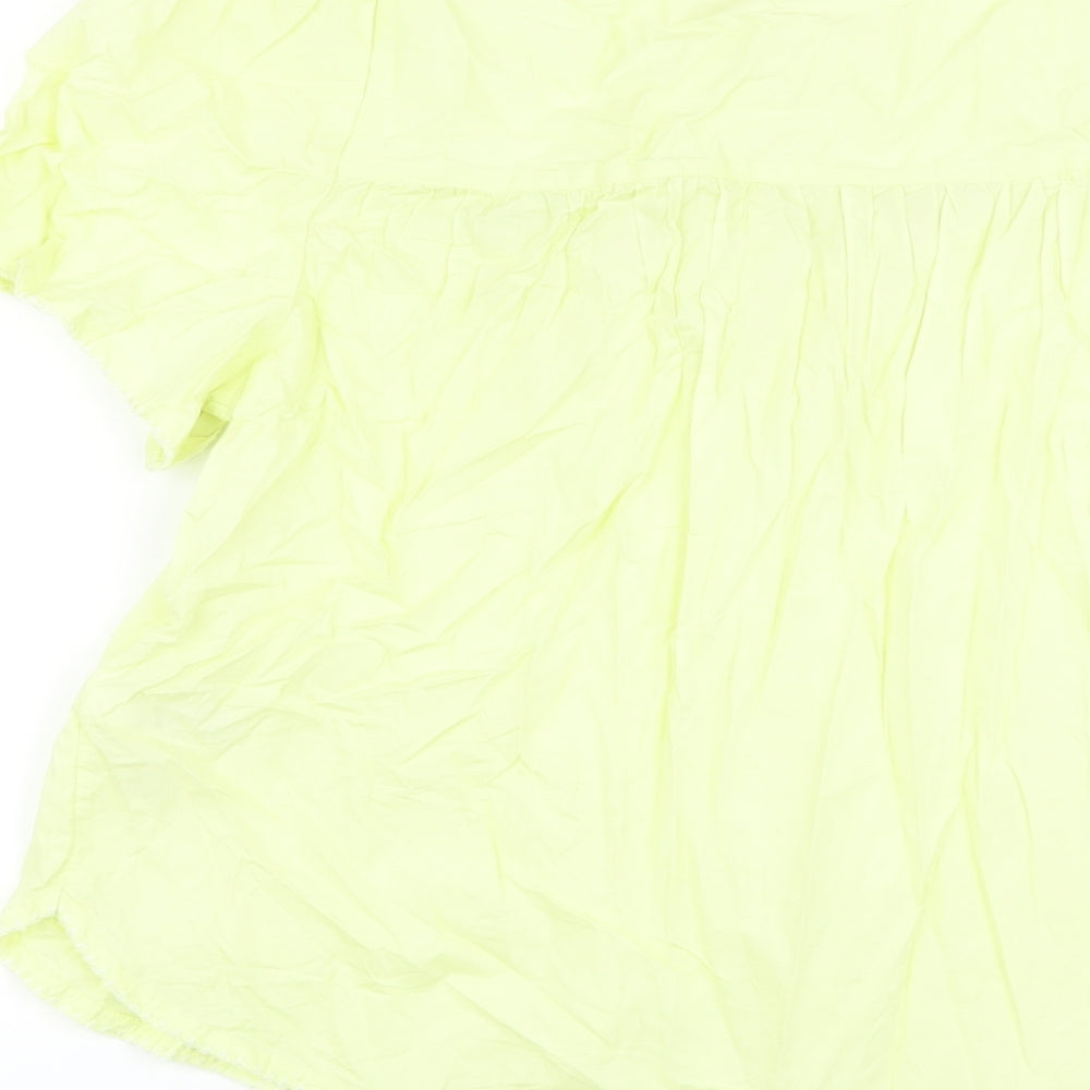 Womens UK Size 10 Marks and Spencer Green Basic Blouse