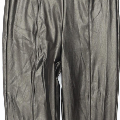 Womens UK Size 8 Marks and Spencer Regular Fit Jegging Gold Trousers
