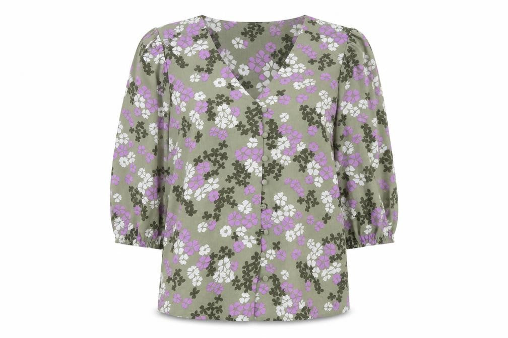 Womens UK Size 8 Marks and Spencer Green Basic Blouse