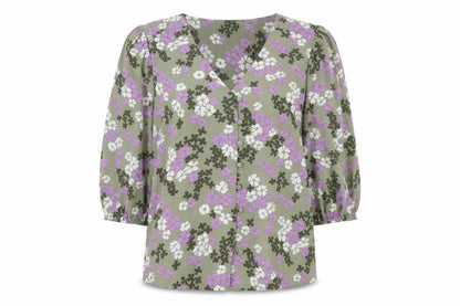 Womens UK Size 8 Marks and Spencer Green Basic Blouse