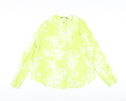Womens UK Size 10 Marks and Spencer Green Basic Blouse
