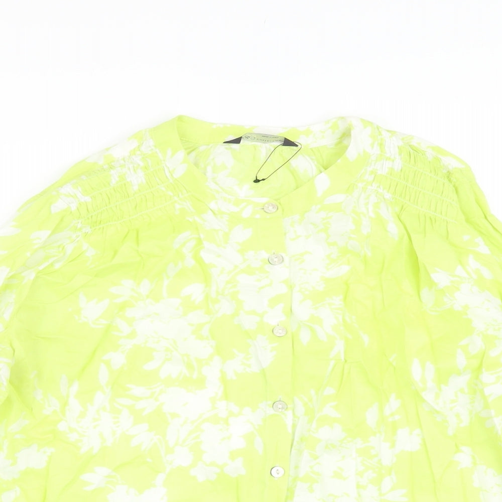 Womens UK Size 10 Marks and Spencer Green Basic Blouse