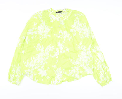 Womens UK Size 10 Marks and Spencer Green Basic Blouse
