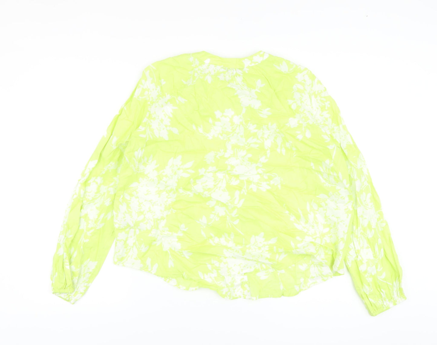 Womens UK Size 10 Marks and Spencer Green Basic Blouse