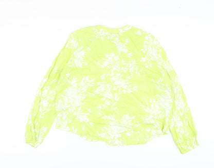 Womens UK Size 10 Marks and Spencer Green Basic Blouse