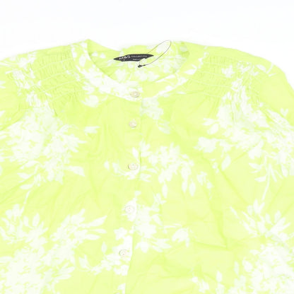 Womens UK Size 10 Marks and Spencer Green Basic Blouse