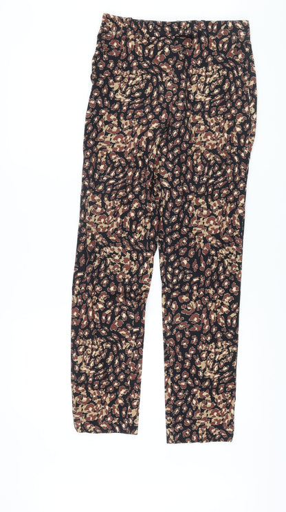 Womens UK Size 8 Marks and Spencer Regular Fit  Brown Trousers