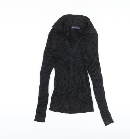 Womens UK Size 6 Marks and Spencer Black Pullover Jumper
