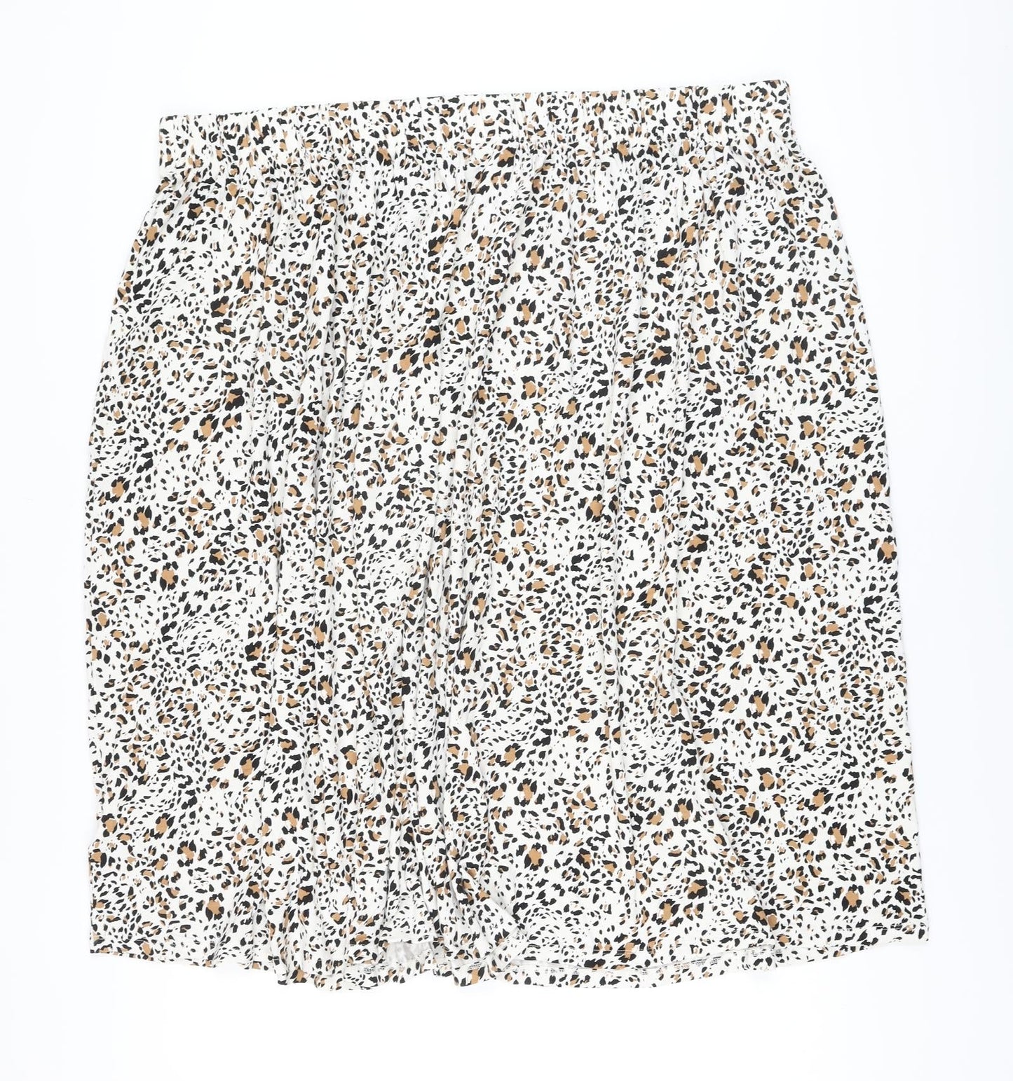 Marks and Spencer Womens Multicoloured Animal Print Viscose A-Line Skirt Size 24