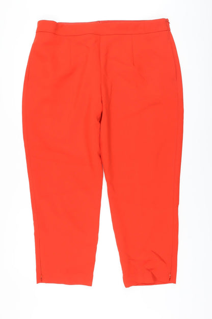 Womens UK Size 20 Marks and Spencer Regular Fit  Red Trousers