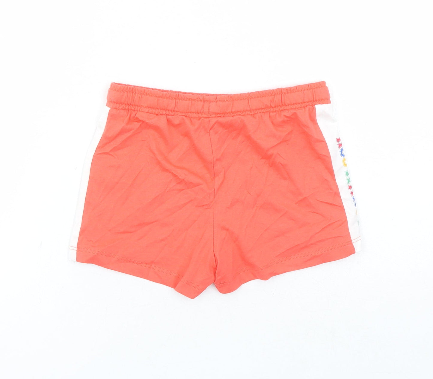Marks and Spencer Boys Red 100% Cotton Sweat Shorts Size 6-7 Years Regular Drawstring - Harry Potter Elasticated Waist Inside Leg 3 Inches Waist Size 22 Inches