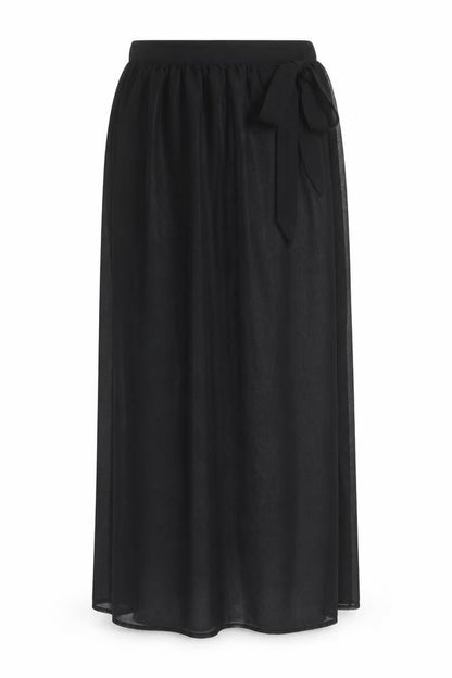 Front view of ASOS women’s black polyester cover up, size UK 10