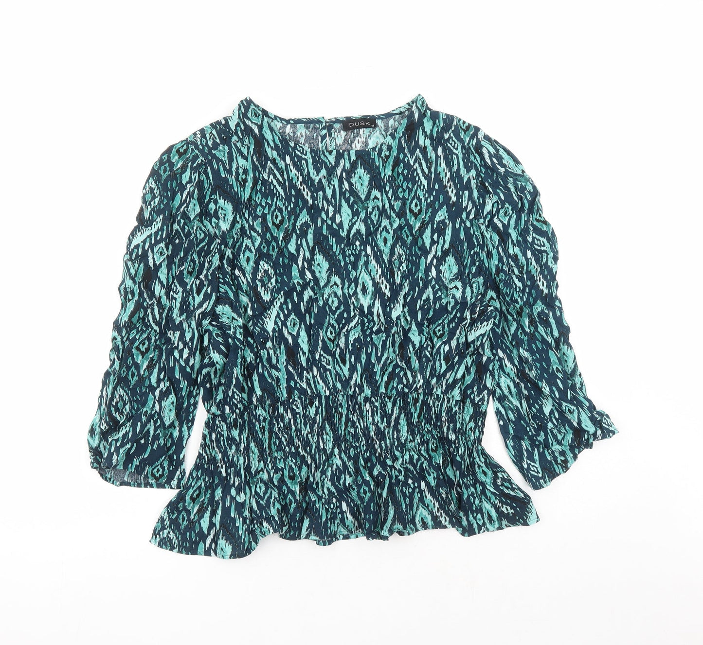 Womens UK Size 18 dusk Green Basic Blouse