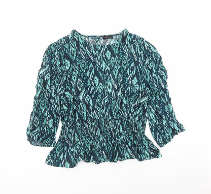 Womens UK Size 18 dusk Green Basic Blouse