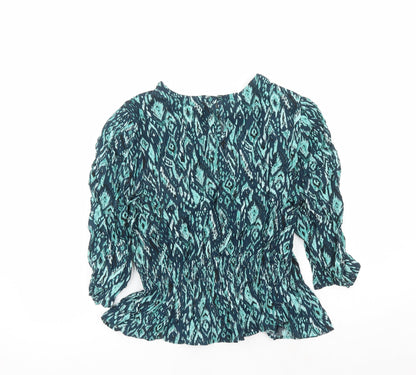 Womens UK Size 18 dusk Green Basic Blouse