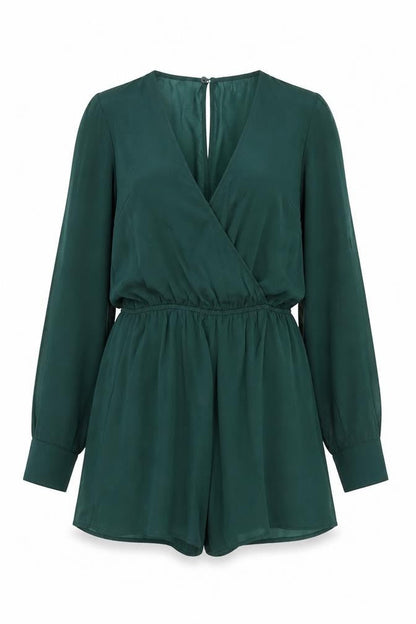 Womens UK Size 8 Divided by H&M One-Piece Green Playsuit