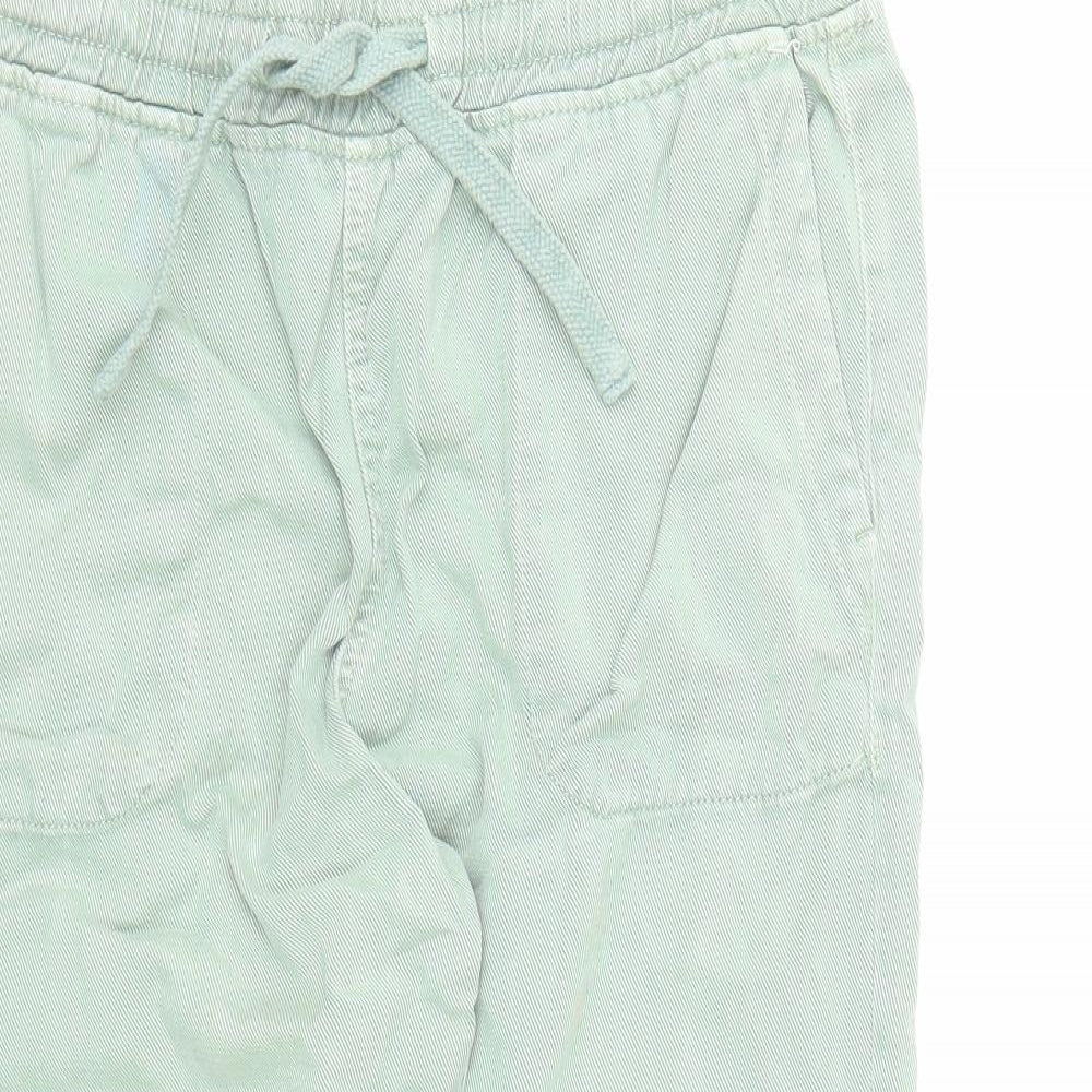 Womens UK Size M Zara Regular Fit Carrot Green Trousers
