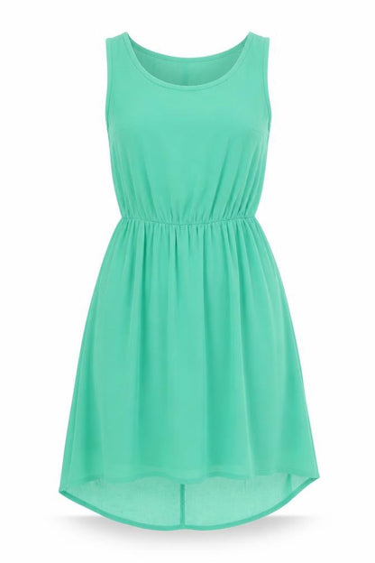 Divided by H&M Womens Green Polyester Fit & Flare Size 8 Round Neck Pullover