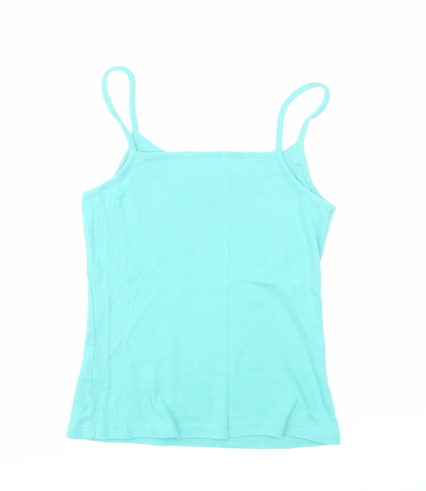 Womens UK Size 12 Topshop Blue Basic Tank