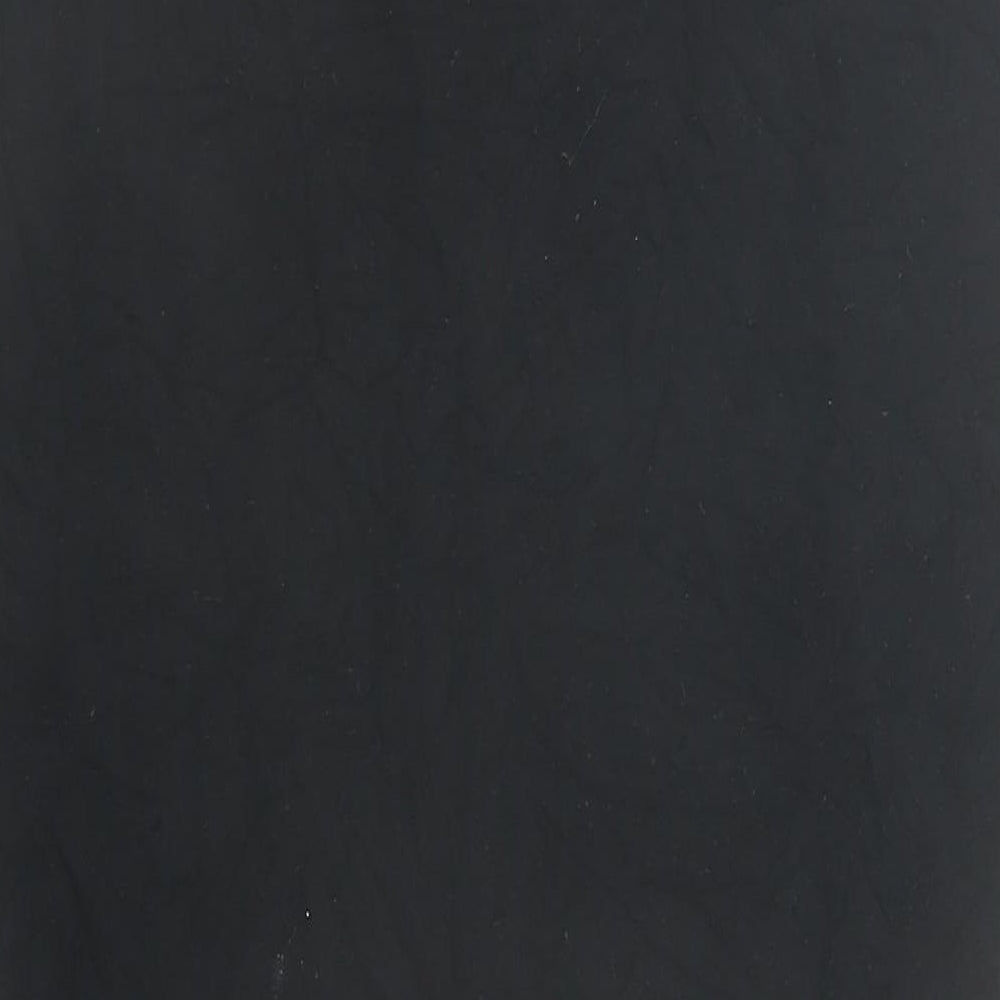 Boohoo Womens Black Viscose Bandage Skirt Size 6 - Elasticated Waist