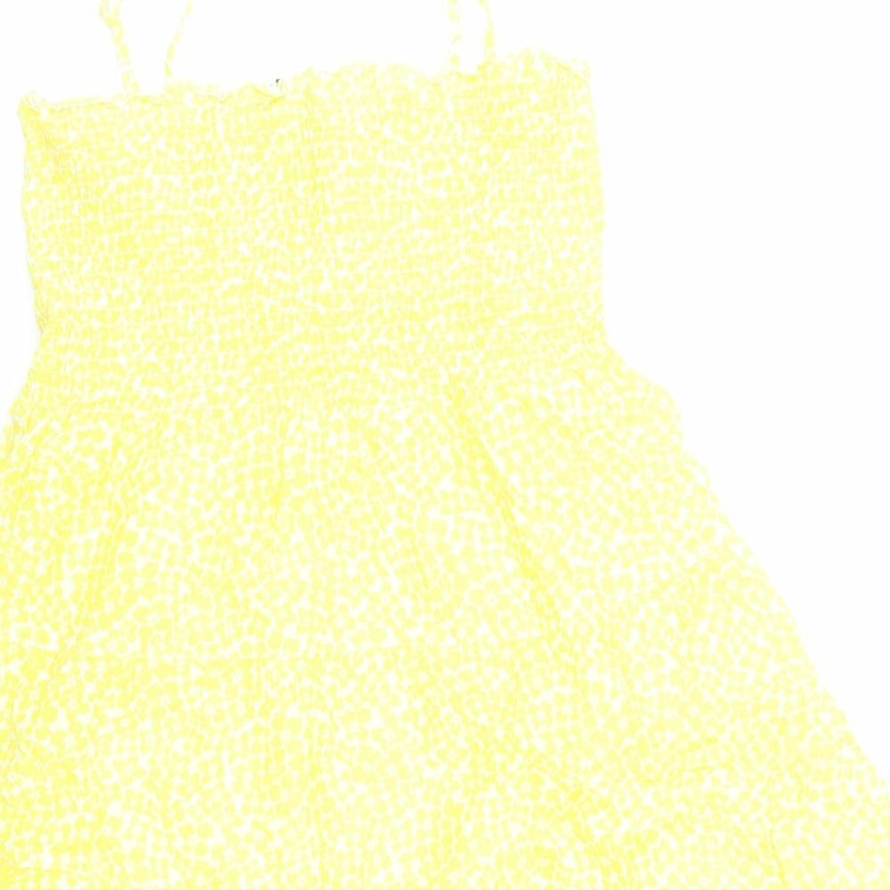 Womens UK Size 12 H&M Yellow Camisole Tank