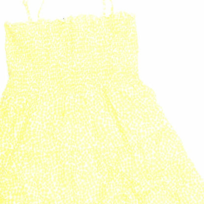 Womens UK Size 12 H&M Yellow Camisole Tank