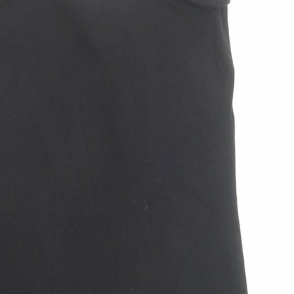 NEXT Womens Black Cotton Tank Dress Size 10 Round Neck Pullover