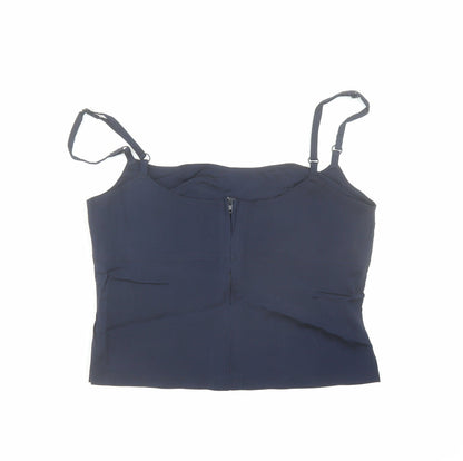 H&M Womens Blue Viscose Camisole Tank Size 12 Round Neck