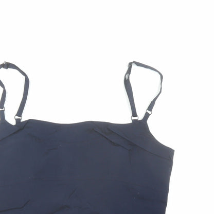 H&M Womens Blue Viscose Camisole Tank Size 12 Round Neck