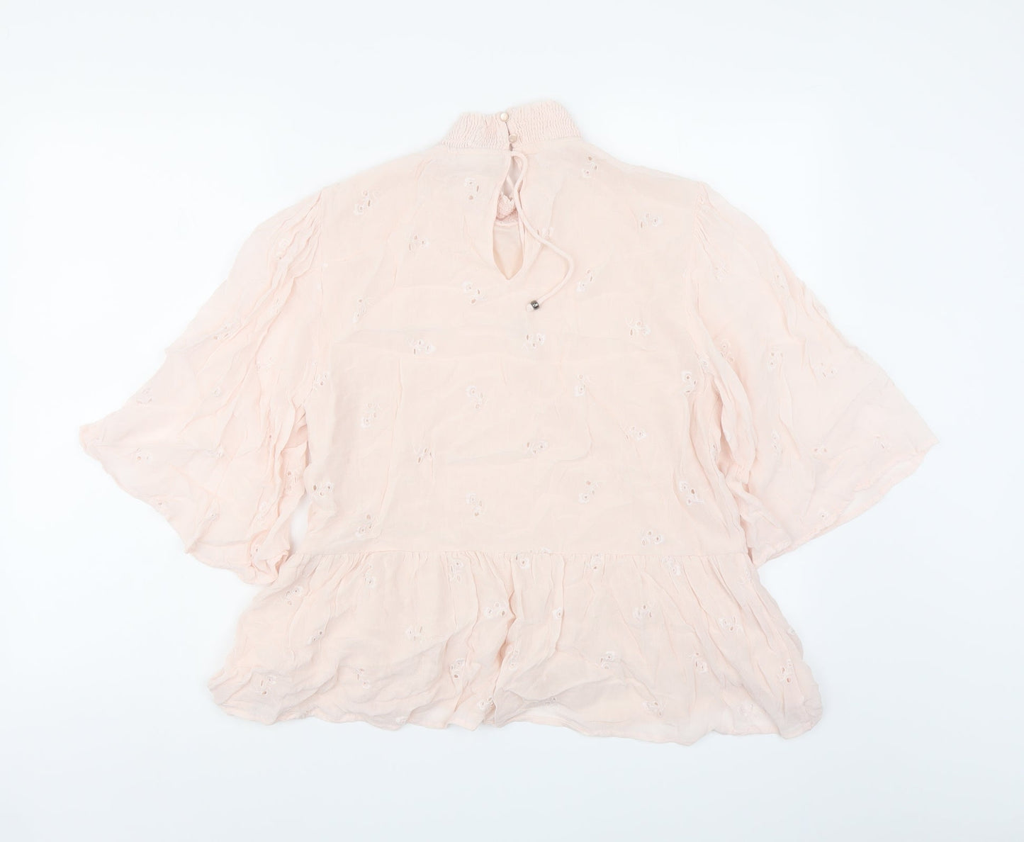 Womens UK Size M VILA Pink Basic Blouse