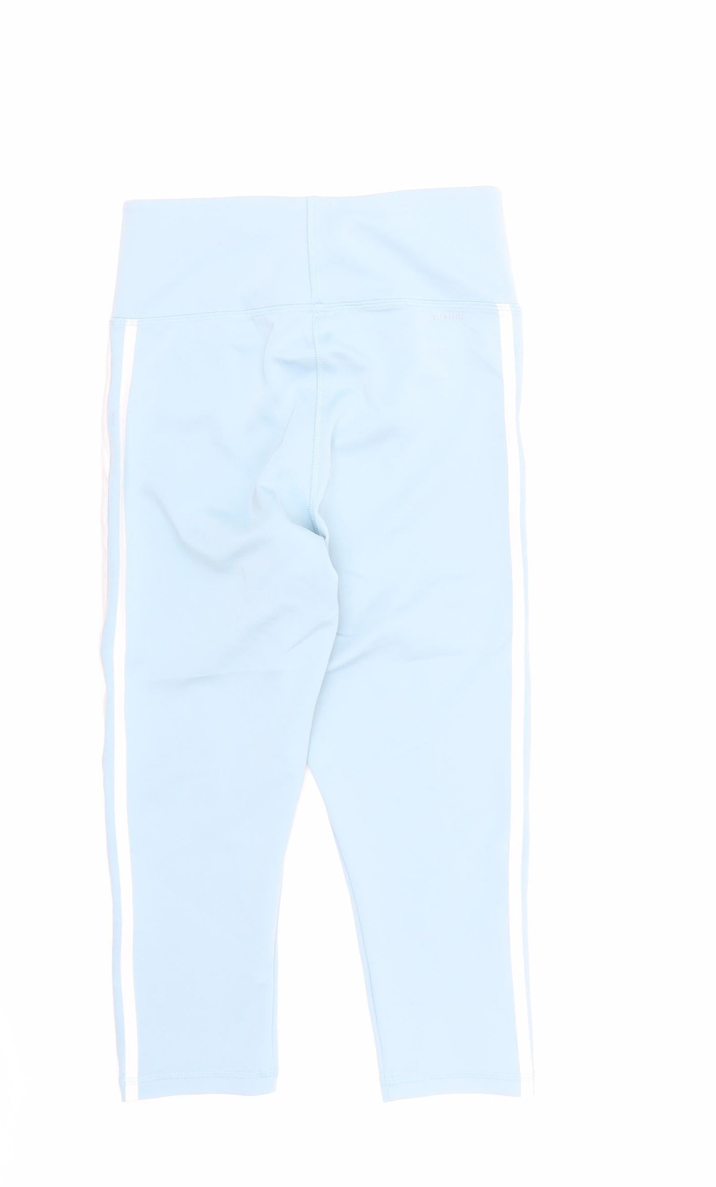 adid Womens Blue Polyester Capri Leggings Size S L20 in Regular