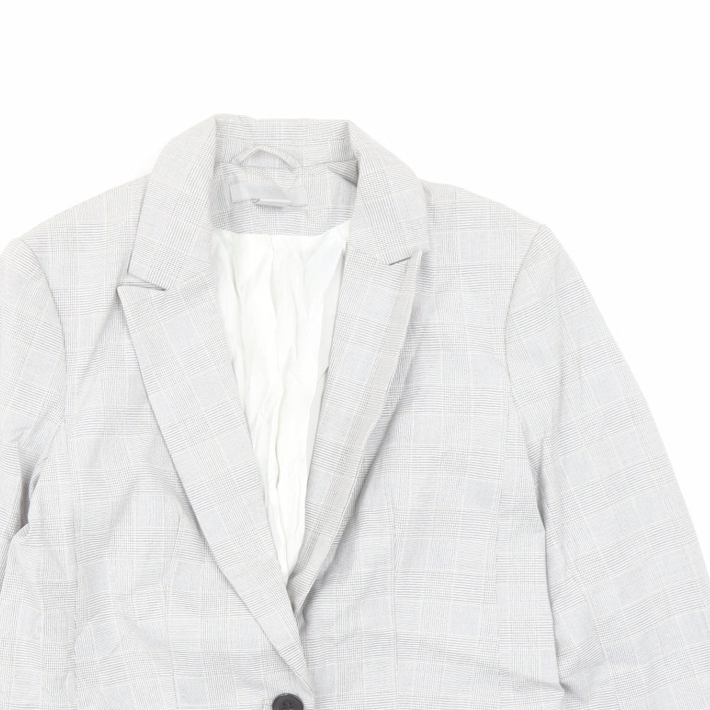Womens UK Size 6 H&M Regular Grey Suit Jacket