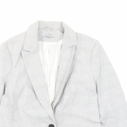 Womens UK Size 6 H&M Regular Grey Suit Jacket