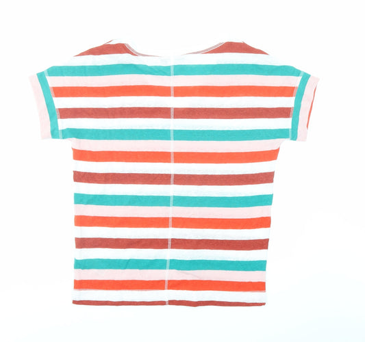 Womens UK Size 8 Marks and Spencer Multicoloured Basic T-Shirt