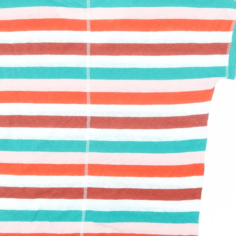 Womens UK Size 8 Marks and Spencer Multicoloured Basic T-Shirt