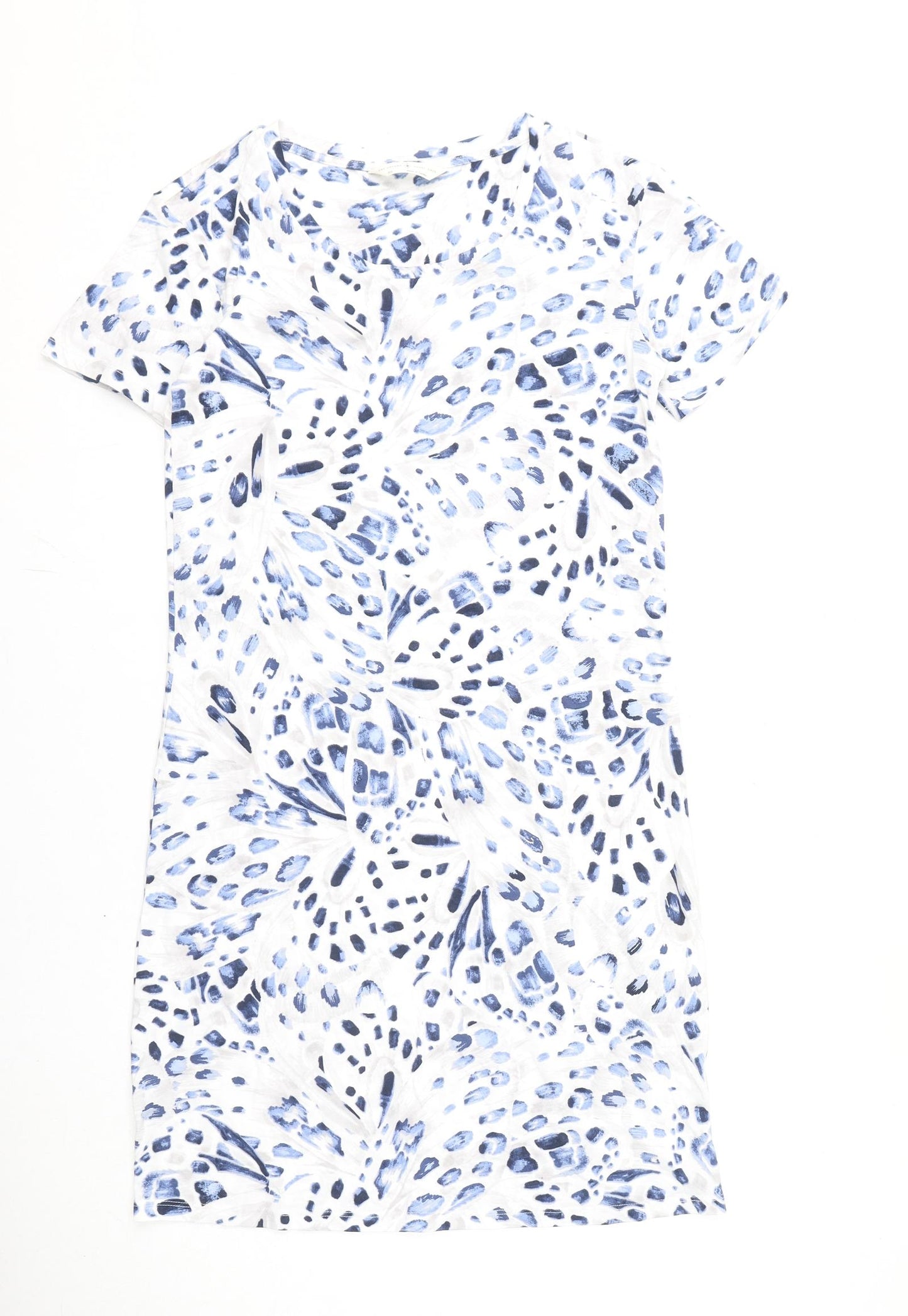 Marks and Spencer Womens Multicoloured Geometric Cotton Top Dress Size XS