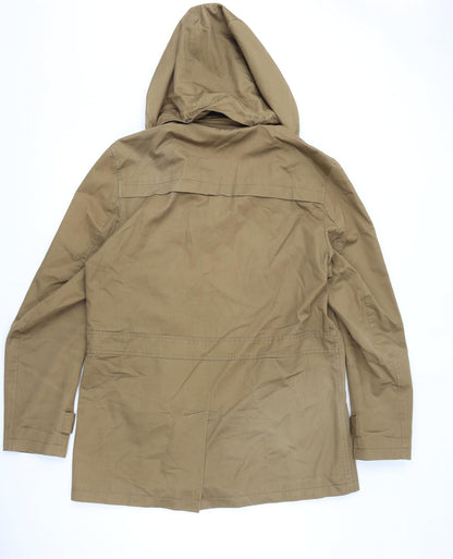 Mens UK Size L NEXT Brown Overcoat