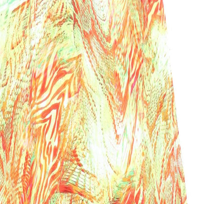Marks and Spencer Womens Multicoloured Animal Print Viscose Maxi Size 12 V-Neck Pullover - Snake Print, Tiger Print