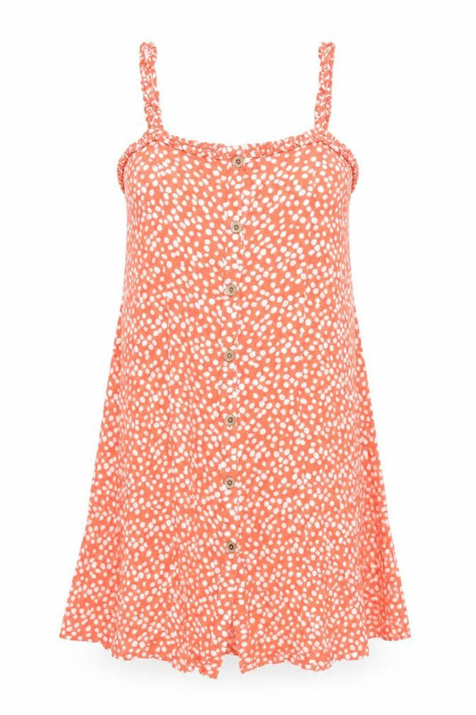 NEXT Womens Pink Geometric Viscose A-Line Size 12 Square Neck Button