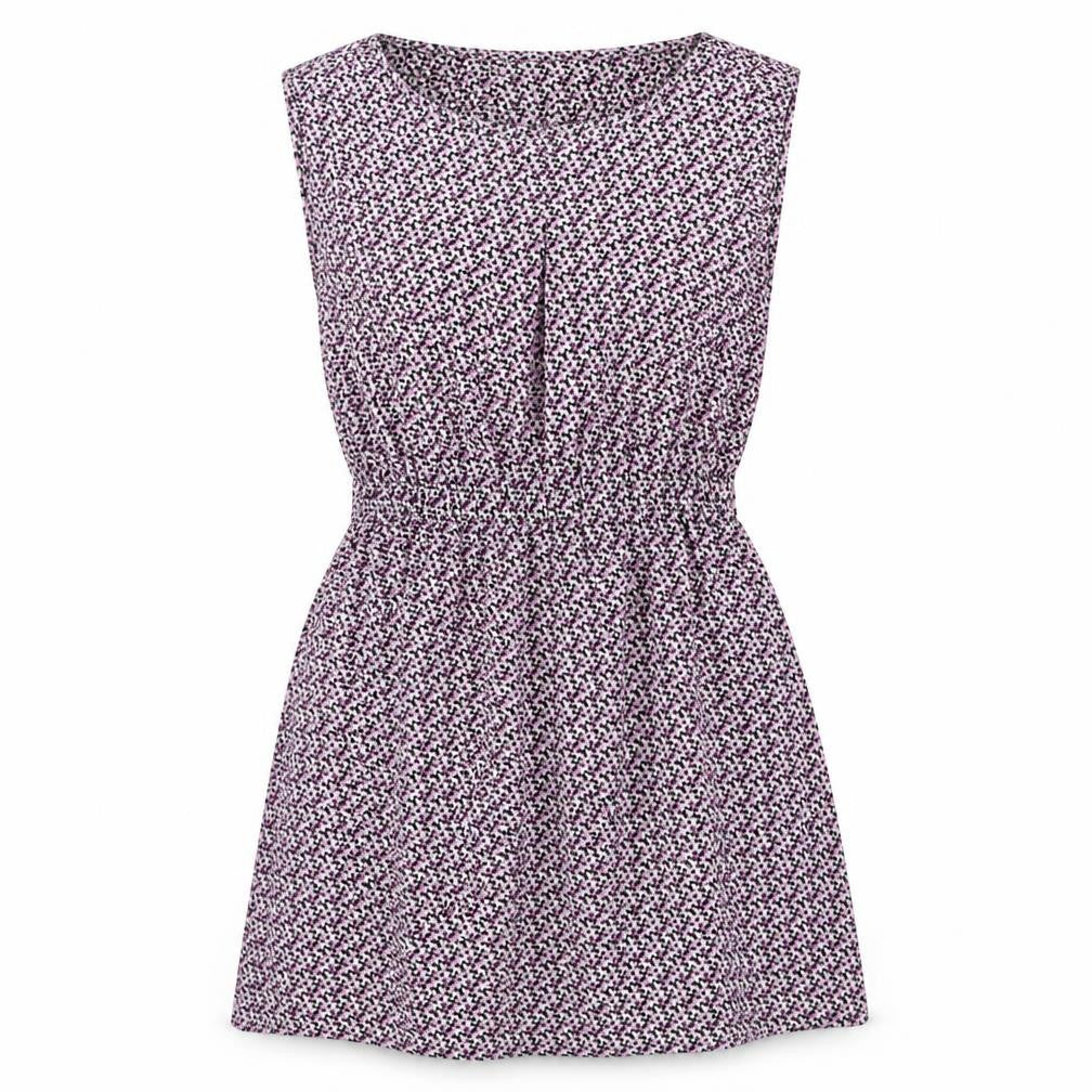 Mela London Womens Multicoloured Geometric Polyester A-Line Size 12 Round Neck Pullover
