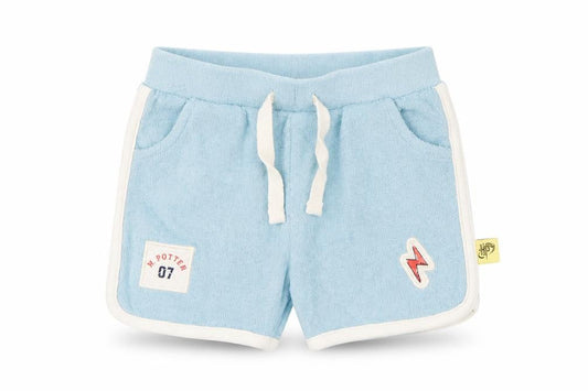 Marks and Spencer Girls Blue Cotton Cropped Trousers Size 6-9 Months Pullover - Shorts, Harry Potter
